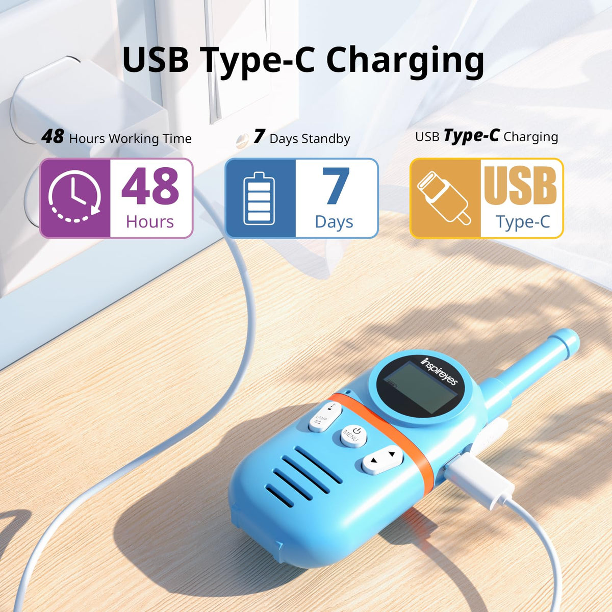 Inspireyes Kids Walkie Talkies, Rechargeable Sky Duo 🍁 All In One Marketplace Canada