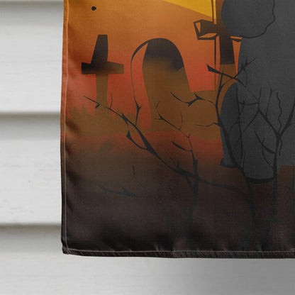 Drapeau de maison en toile Caroline's Treasures BB4337CHF Halloween Caniche Noir, Grand, Multicolore