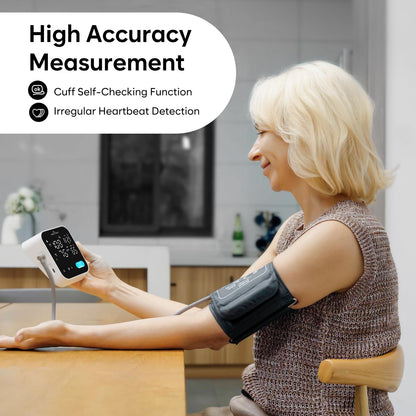 Bluetooth Blood Pressure Machine for Home Use – Easy@Home Smart BP Monitor with Free MyHeartPal App, Voice Function & LED Screen, Supports Apple & Android Devices, EBP-703T - Available at All In One Marketplace Canada