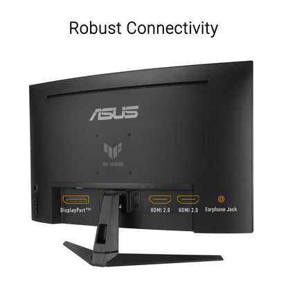 ASUS TUF Gaming 31.5” 1440P Curved HDR Gaming Monitor (VG32WQ3B) – QHD (2560 x 1440), 180Hz, 0.5ms, 1500R, Extreme Low Motion Blur, FreeSync, 90% DCI-P3, Shadow Boost, DisplayWidget, 3 yr Warranty Asus