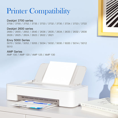 Valuetoner Remanufactured Ink Cartridges Replacement for HP 65XL Ink Cartridge Combo Pack 65 XL for Envy 5055 5052 5058 DeskJet 3755 2655 3720 3722 3723 3752 3758 2652 2624(1 Black, 1 Color) Valuetoner