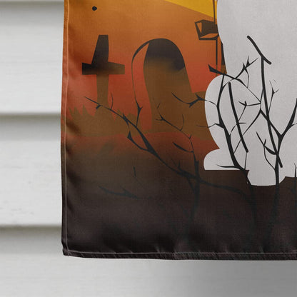 Drapeau de maison en toile Caroline's Treasures BB4380CHF Halloween White Boxer Cooper, grande taille, multicolore