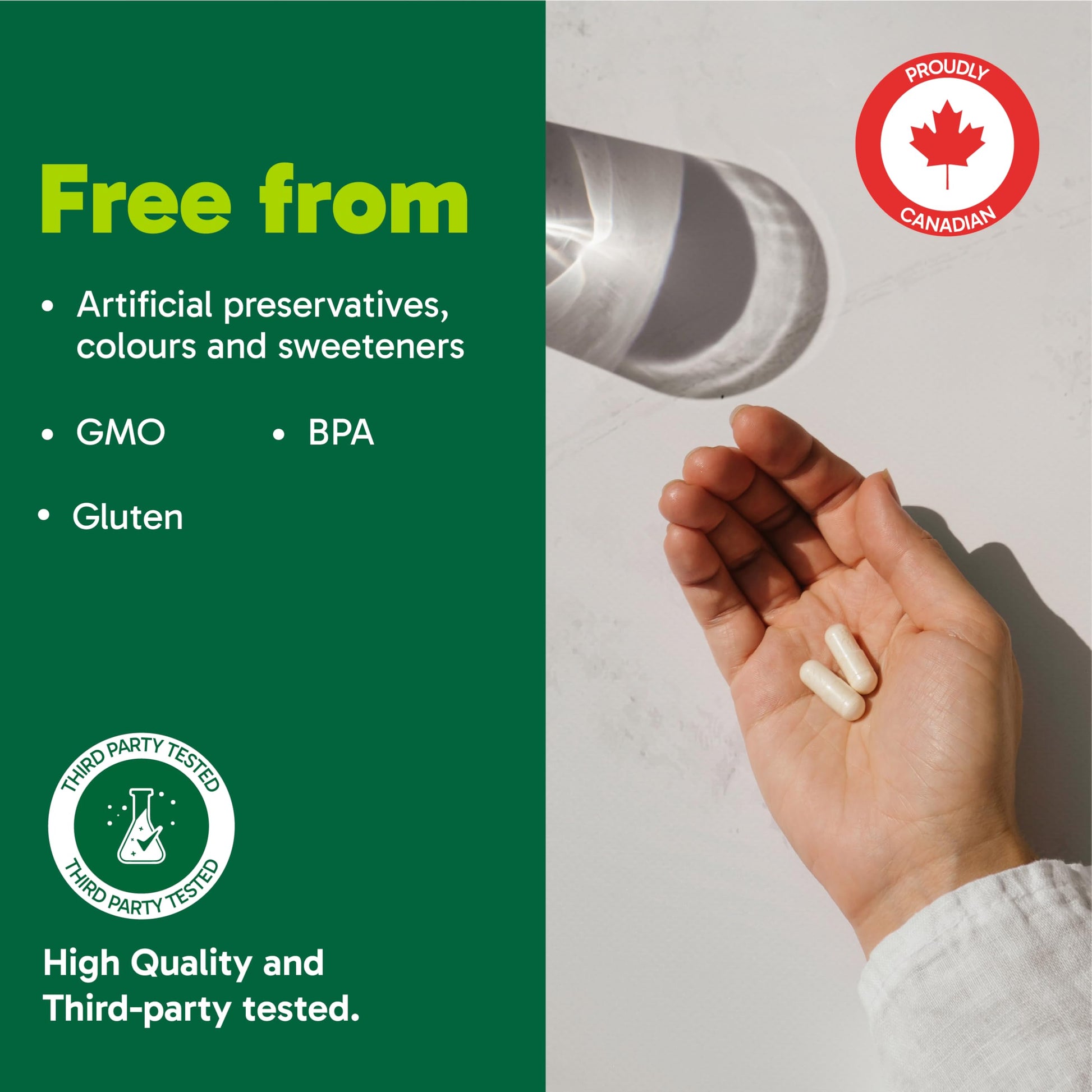 Organika Canadian-Made Mind Calm- with Magnesium Bisglycinate, L-Theanine, GABA, Inositol- Promotes Relaxation and Calm without Drowsiness- 120vcaps - Available at All In One Marketplace Canada