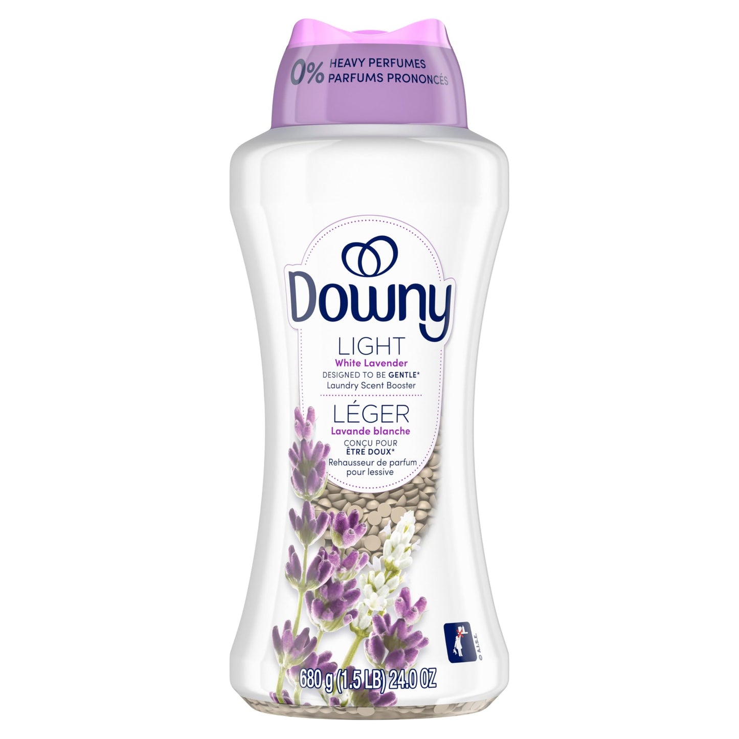 Downy Light Laundry Scent Booster Beads for Washer, White Lavender, with No Heavy Perfumes, 680 g - Available at All In One Marketplace Canada