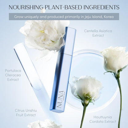 NUNA Eyelash Growth Support Serum 6ml – Eye Lash and Eyebrow Enhancing Serum for Women & Men with Biotin - Korean Multi Peptide & Natural Extracts – Promotes Fuller and Longer Lashes - 6 Month Supply - Available at All In One Marketplace Canada