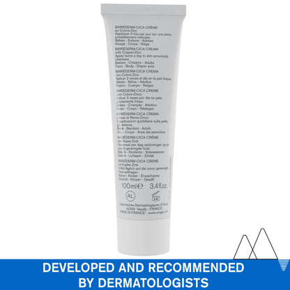 Uriage Bariéderm-CICA Repair Cream With Copper-Zinc & Hyaluronic Acid - Multi-Purpose Cream For Marks, Weakened & Irritated Skin - Face & Body Moisturizer For The Whole Family - 100ml 🍁 All In One Marketplace Canada Uriage