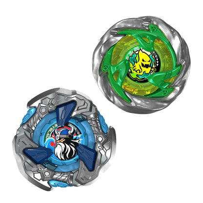 Beyblade X Circle Ghost 4-60LR UX & Hack Viking 4-55O UX Takara Tomy Dual Pack Set with 2 Right-Spinning Tops, Battling Tops Game Toys, Ages 8+ BEYBLADE