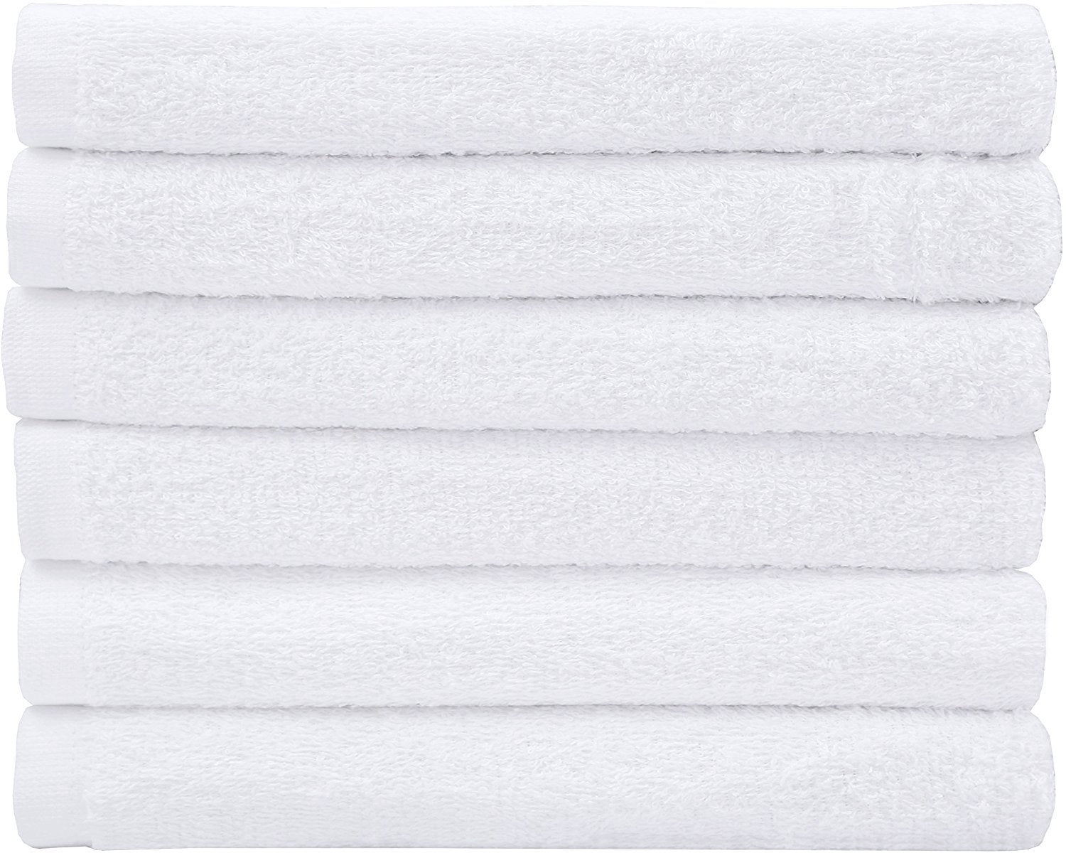 Utopia Towels - Cotton Washcloths Set - 100% Ring Spun Cotton, Premium Quality Flannel Face Cloths, Highly Absorbent and Soft Feel Fingertip Towels (24 Pack, White)