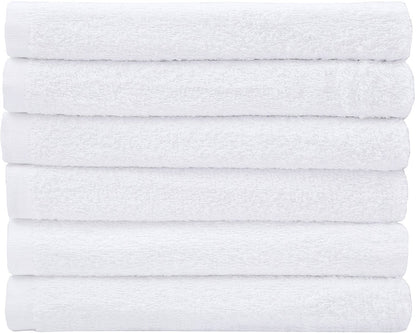 Utopia Towels - Cotton Washcloths Set - 100% Ring Spun Cotton, Premium Quality Flannel Face Cloths, Highly Absorbent and Soft Feel Fingertip Towels (24 Pack, White)
