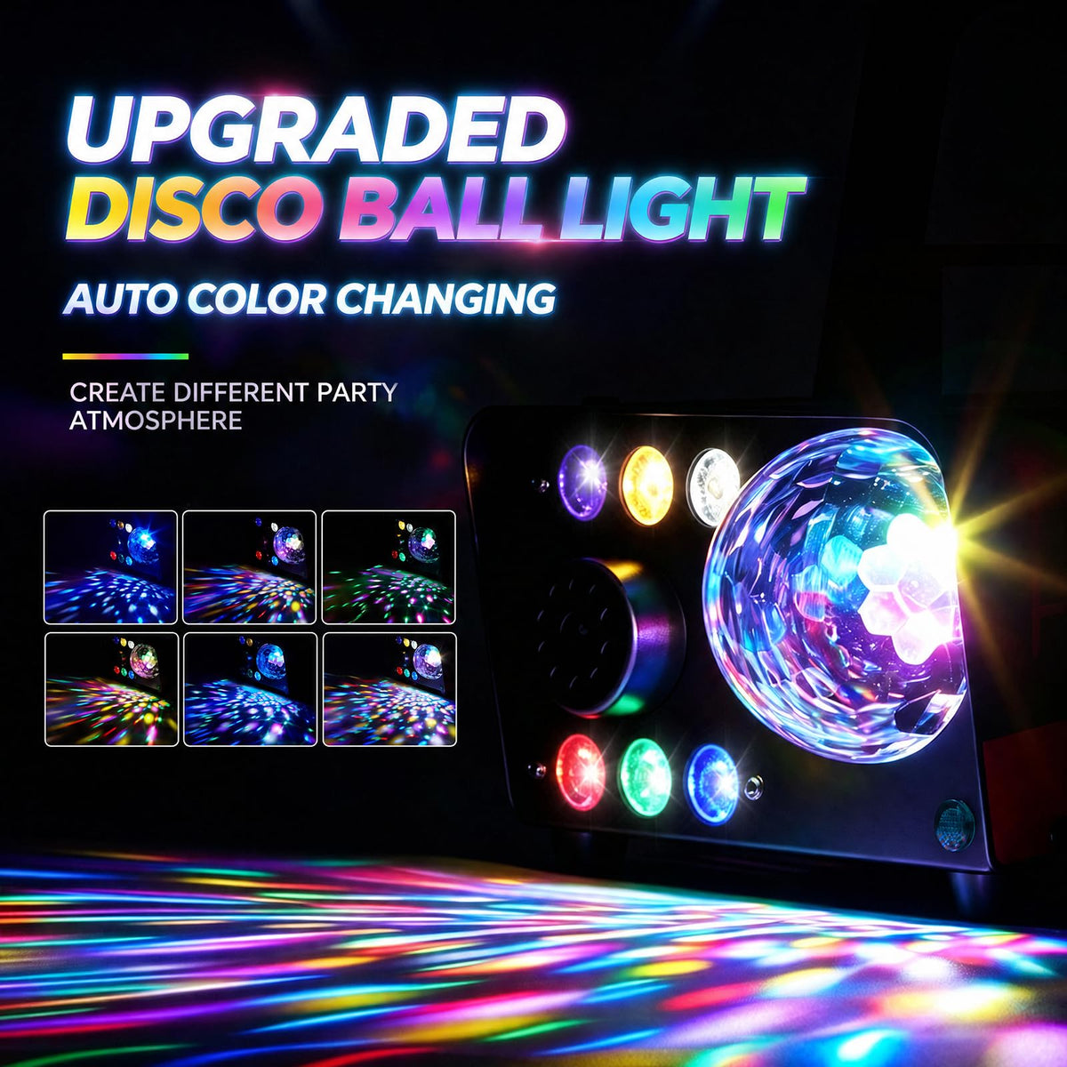 HAKUTA 800W Fog Machine with Disco Ball & RGB LED Lights, 3000 CFM 🍁 All In One Marketplace Canada