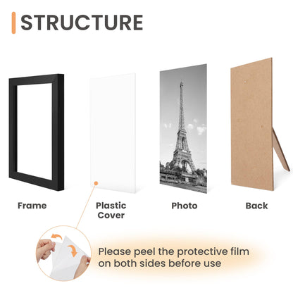 upsimples Picture Frames, 10 Pack Gallery Wall Frame Set,Black 🍁 All In One Marketplace Canada
