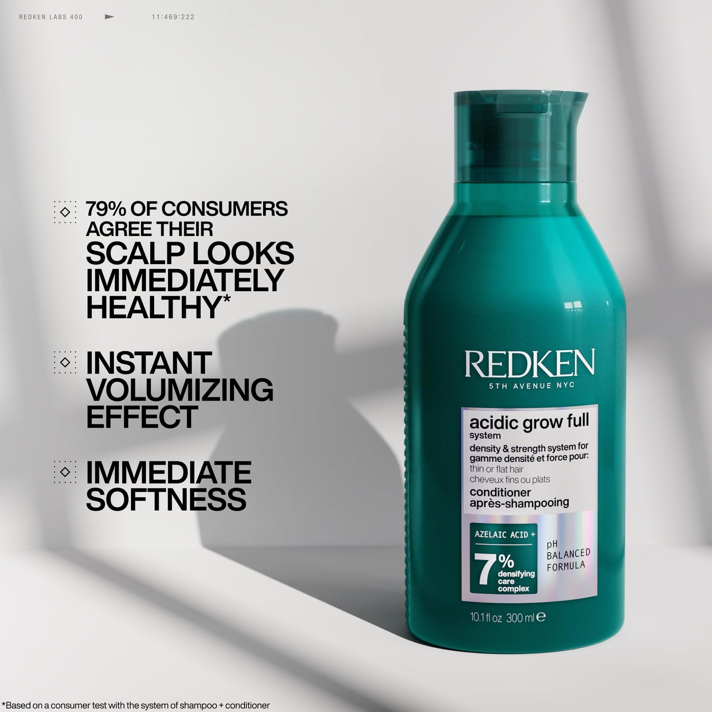 Redken Acidic Grow Full Densifying Conditioner, for Thinning Hair, With Azelaic Acid, Lightweight Scalp & Hair Conditioner - Available at All In One Marketplace Canada