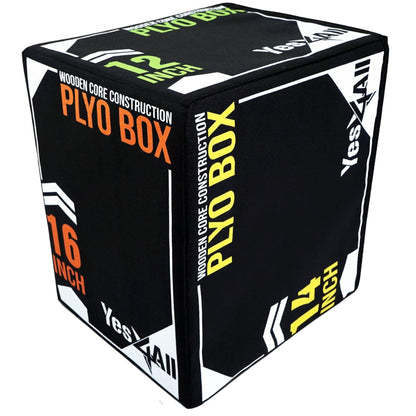 Yes4All 3 in-1 Soft Plyo Box, Model Foam Core, Wooden Core, Foam Box for Exercise, MMA, Training, Available in 4 Sizes Yes4All