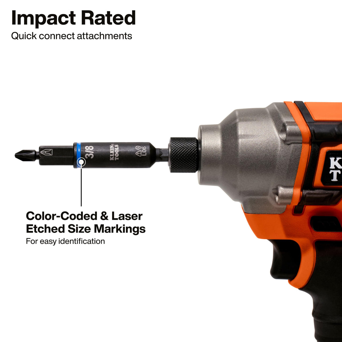 Klein Tools 32500HD KNECT Multi-Bit Screwdriver/Nut Driver, Impact Rated 11-in-1 Tool with Phillips, Slotted, Square and Torx Tips