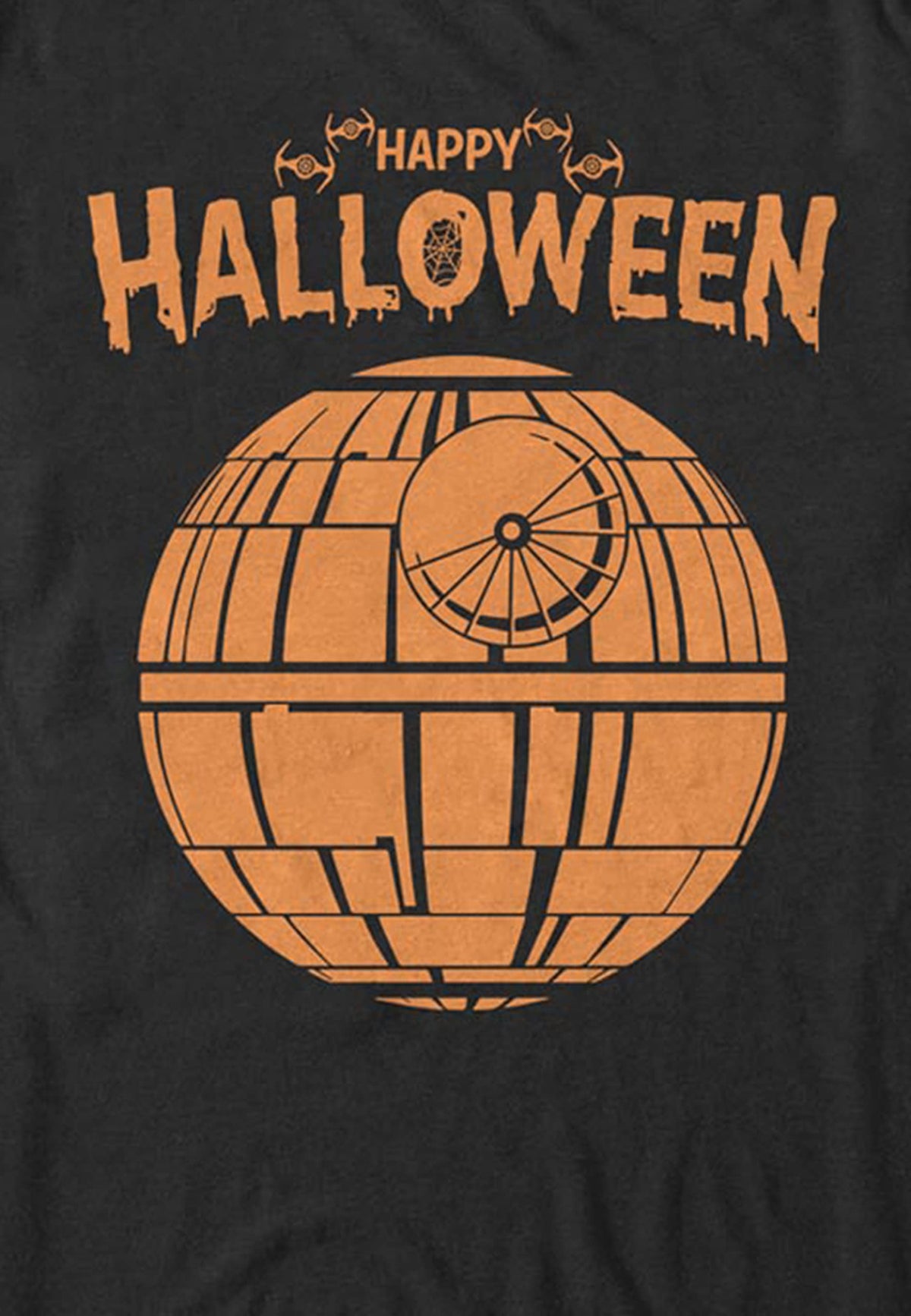 T-shirt pour homme sous licence STAR WARS Halloween Happy Death Star, noir, taille M