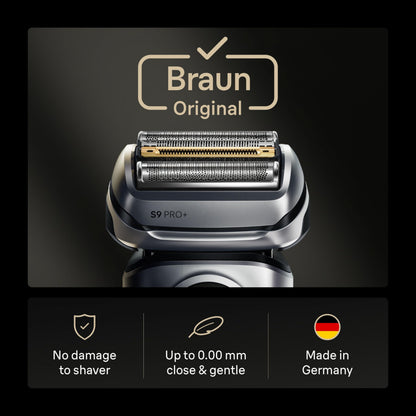 Braun Series 9 Replacement Head, Electric Razor Men, Original Replacement Head Series 9 96M, Silver - Available at All In One Marketplace Canada