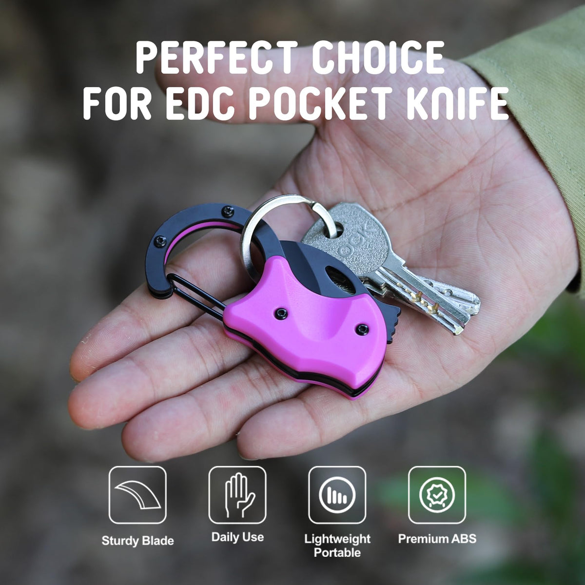 Womens Gifts for Christmas, Keychain for Mothers Day, Stocking Stuffers for Women, Christmas Birthday Gifts Idea for Mom Stocking Stuffers, EDC Gadgets for Everyday Carry, Pin-k 🍁 All In One Marketplace Canada