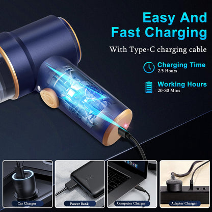 KMM Handheld Car Vacuum Cleaner, 19000Pa Vacuum Cleaner and Air Duster, 120W High Power Hand Held Vacuum with LED Light and Multi-Nozzles for Car, Home, Office, Pet Medium - Available at All In One Marketplace Canada