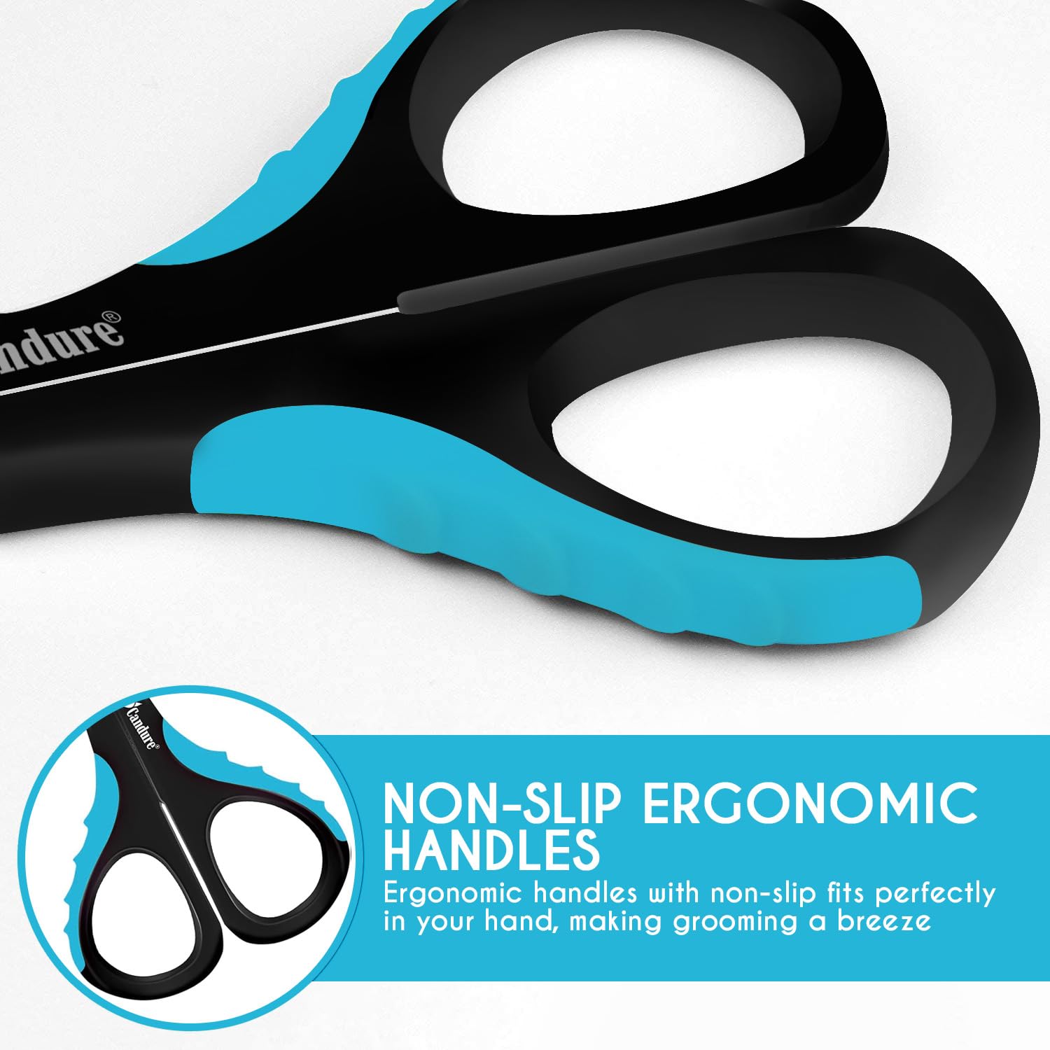 Candure Cat Nail Clippers for Indoor Cats, Rabbits, Hamsters, and Birds with Precise Angled Edges to Ensure Easy & Safe Trimming Stainless Steel Cat & Dog Nail Trimmer for At-Home Cat Grooming