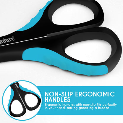 Candure Cat Nail Clippers for Indoor Cats, Rabbits, Hamsters, and Birds with Precise Angled Edges to Ensure Easy & Safe Trimming Stainless Steel Cat & Dog Nail Trimmer for At-Home Cat Grooming
