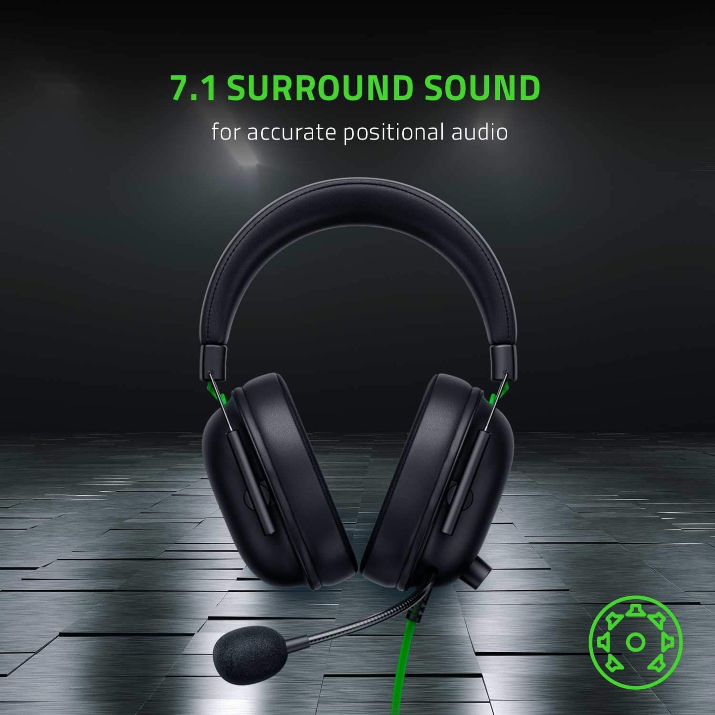 Razer BlackShark V2 X Gaming Headset: 50mm Drivers - Cardioid Mic - Memory Foam Cushion - Lightweight- Comfortable, Noise Isolating Earcups - for PC, PS4, PS5, Switch - 3.5mm Audio Jack - Black