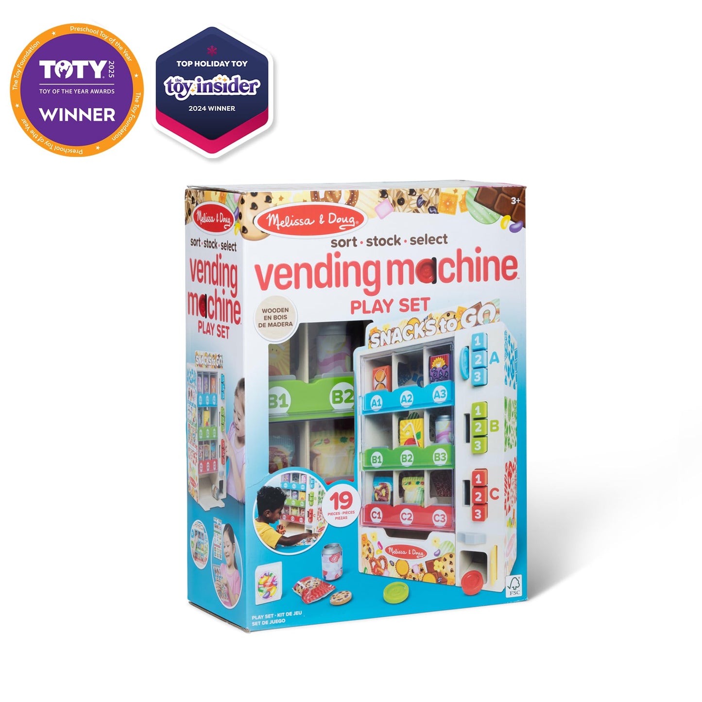 Melissa & Doug Wooden Vending Machine Play Set Melissa & Doug
