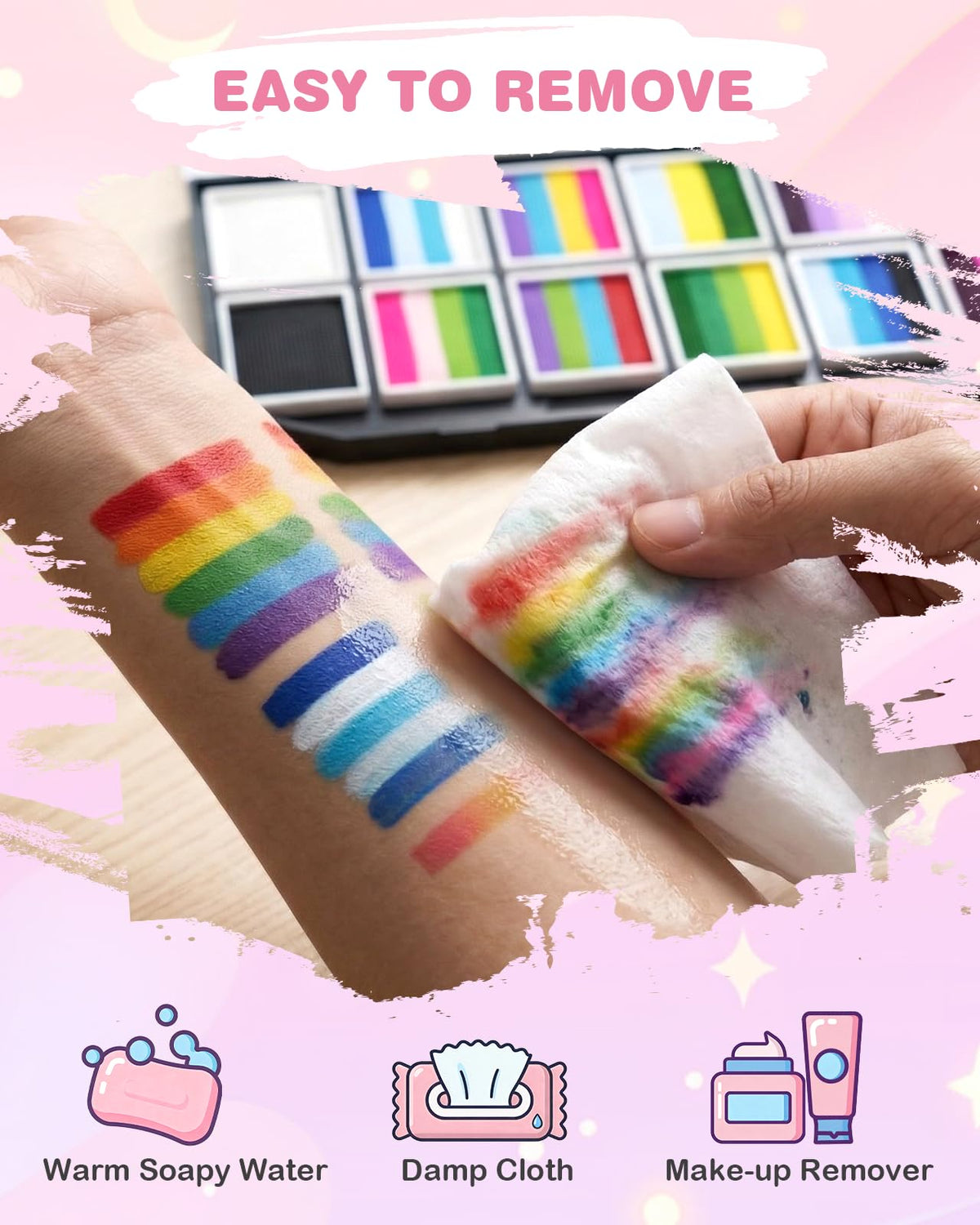 Lictin Face Painting Kit for Adults, 12 x 10g Split Cake Face Paint 🍁 All In One Marketplace Canada