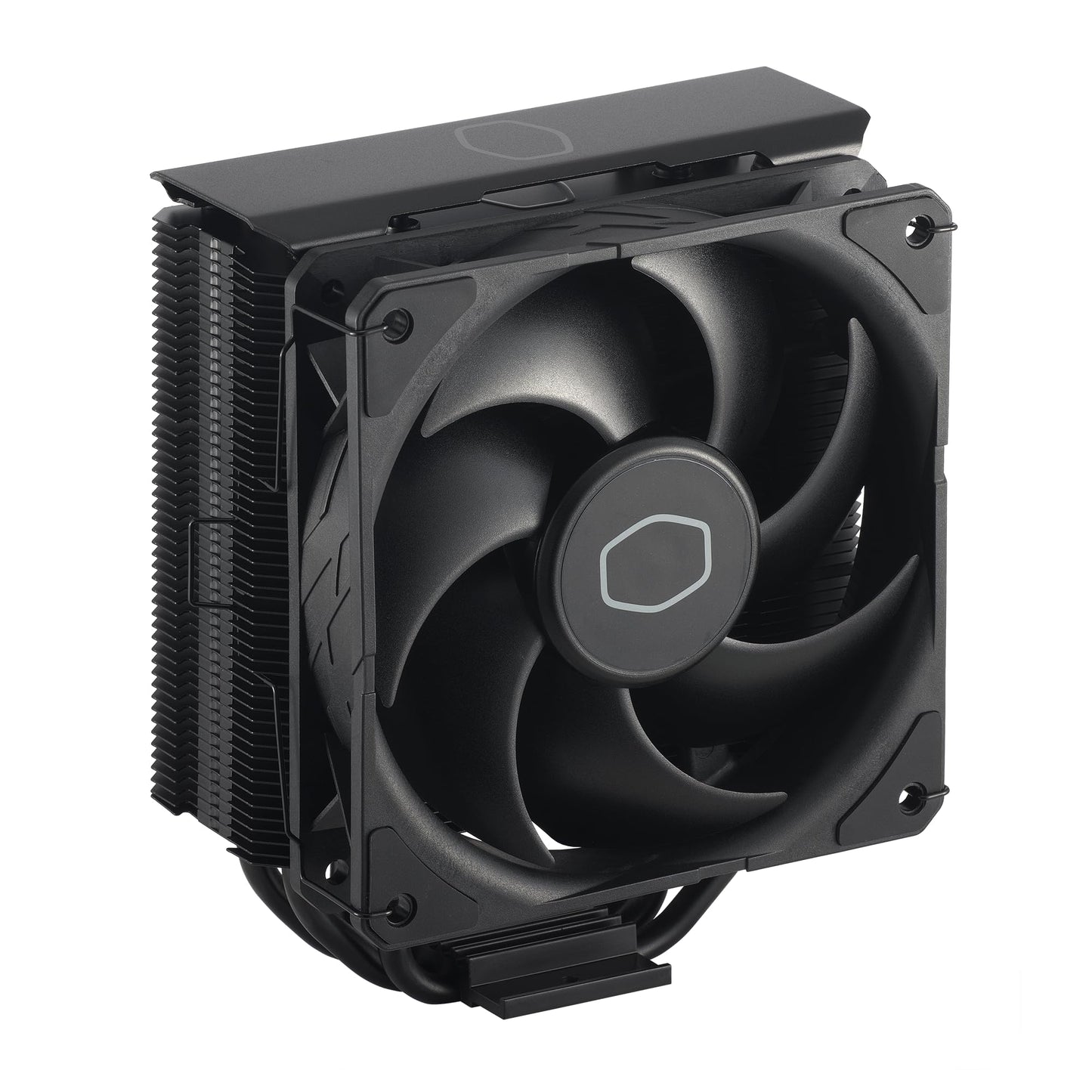 Cooler Master Hyper 212 Black Edition CPU Air Coolor, Silencio FP120 Fan, 4 CDC 2.0 Heatpipes, Anodized Gun-Metal Black, Brushed Nickel Fins for AMD Ryzen/Intel LGA1200/1151 Cooler Master