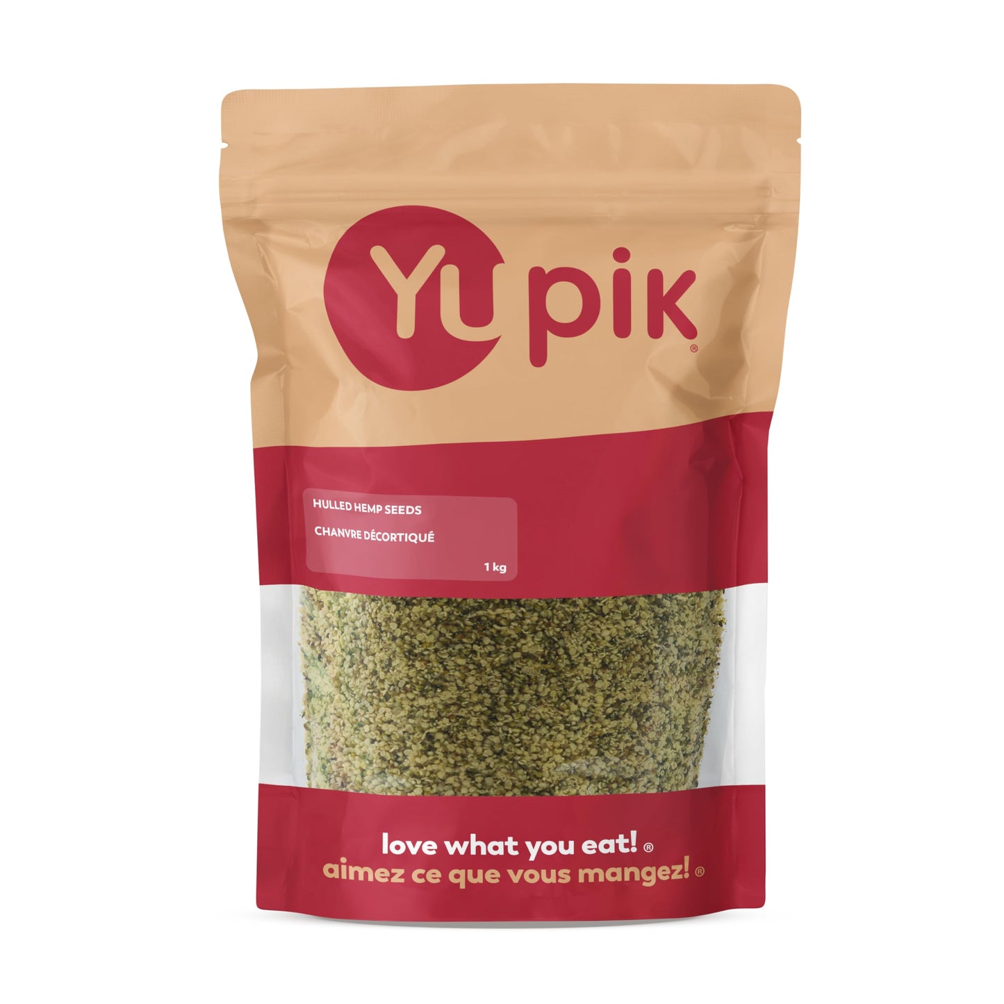 Yupik Canadian Hulled Hemp Seeds, 1 kg, Gluten-Free, Kosher, Vegan, Raw Seeds, Shelled Hemp Hearts, Salt-Free, Source of Omega-3 & Omega-6, Plant-Based Protein, Ideal for Topping & Baking 🍁 All In One Marketplace Canada