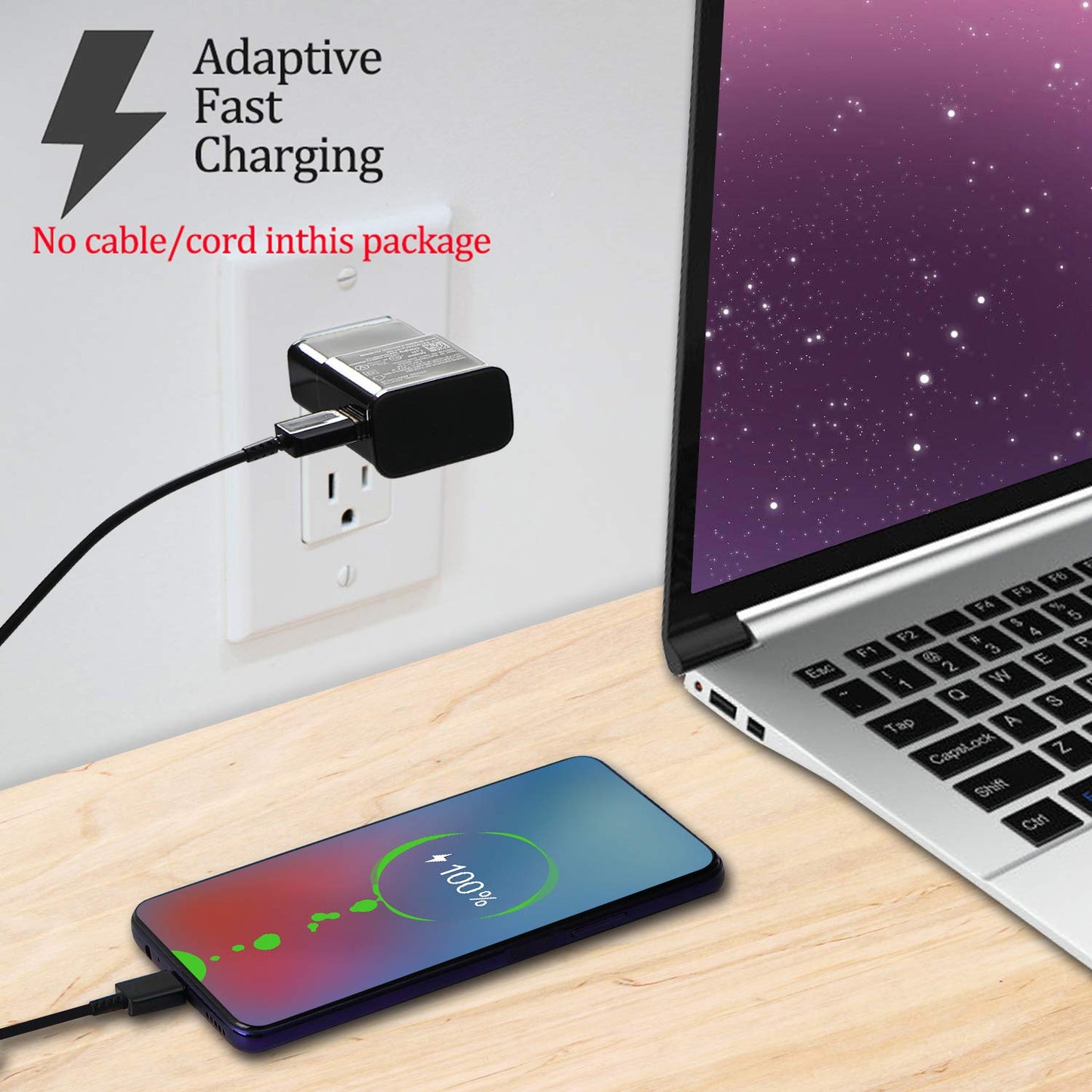 Fast Charging Block, USB Adaptive Fast Charger Box Android Cell Phone Wall Quick Tablet Charger Plug Adapter Compatible Samsung Galaxy S10 S9 S8 S7 A13 A16 Note 8 9 10 LG G7 Plus EP-TA20JBE (2 Pack)