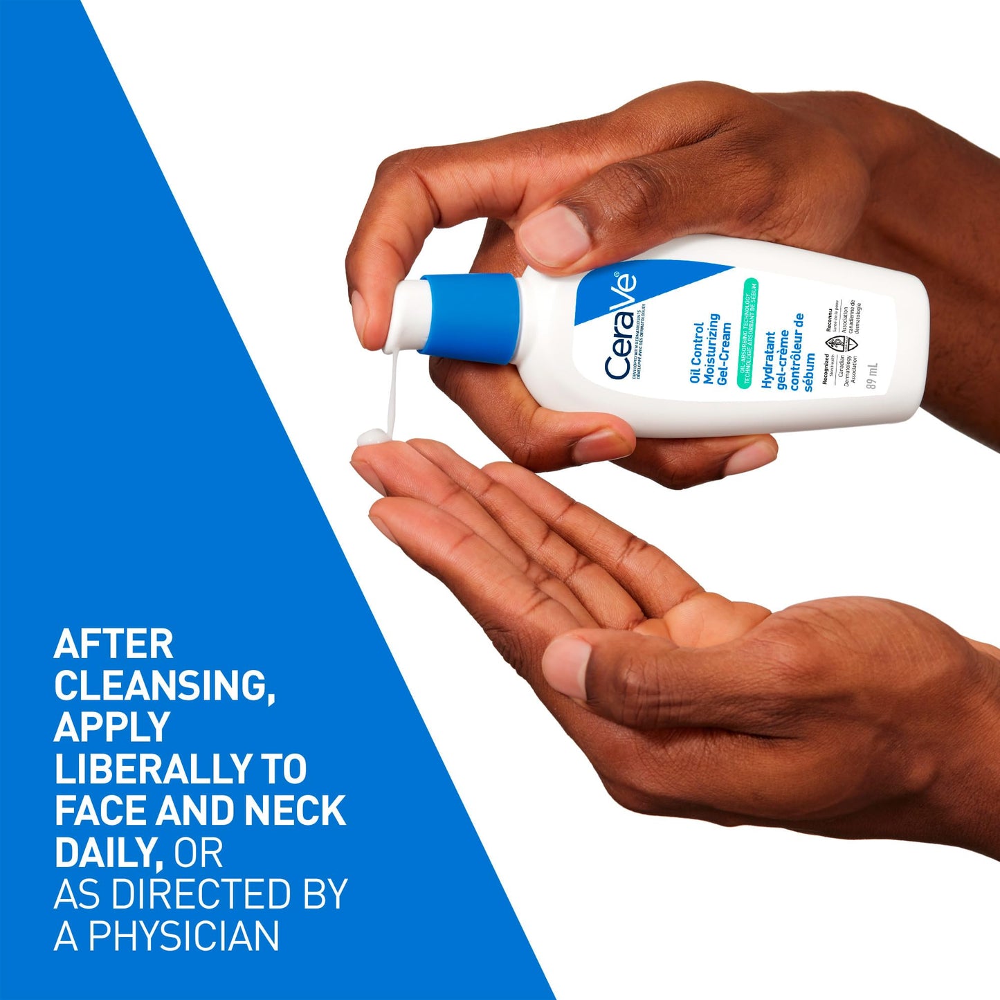 CeraVe Oil Control Moisturizing Gel-Cream for Oily & Combination Skin, 48H Hydration & 8H Shine Control, Non-Greasy, Matte Finish with Ceramides, Hyaluronic Acid & Niacinamide, Fragrance-Free, 89mL - Available at All In One Marketplace Canada