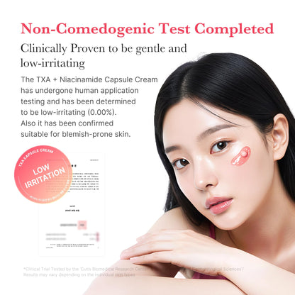 medicube TXA+Niacinamide Capsule Cream | Dual Radiance Moisturizer, Ideal for Use After Spot Care | For Uneven Skin Tone, Texture & Hydration | 99% Pure Tranexamic Acid | Korean Skincare | 1.94oz