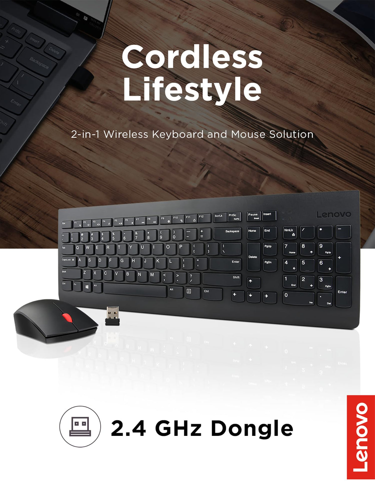 Lenovo 510 Wireless Keyboard Mouse Combo