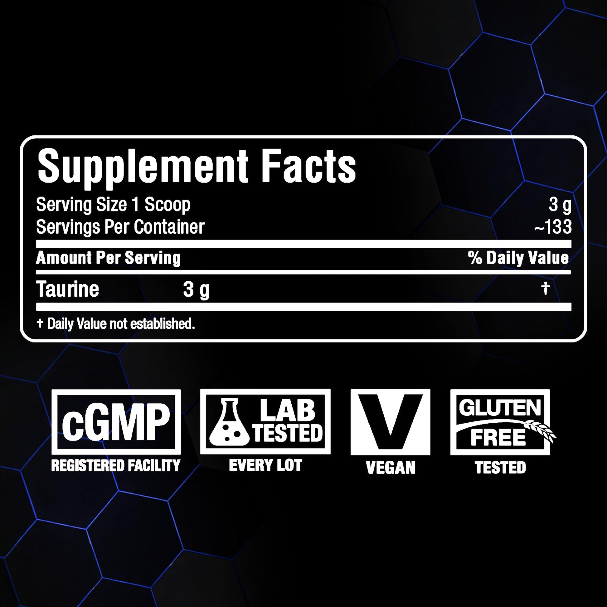 ALLMAX Nutrition 100% pharmaceutical grade maximum strength + absorption Taurine, 400g - Available at All In One Marketplace Canada