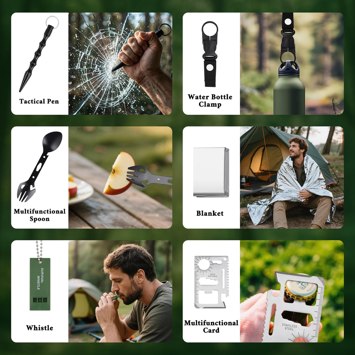 Artmag Survival Kit Advent Calendar - 24 Days Christmas Countdown Calendar with Survival Tool Xmas Surprise Gifts for Men Teen Boys Husband Adventurers 🍁 All In One Marketplace Canada