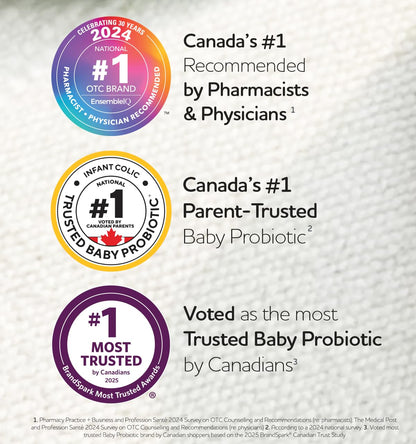 BioGaia Probiotic Baby Drops 5mL (125 Drops) for infant colic relief, newborns and babies