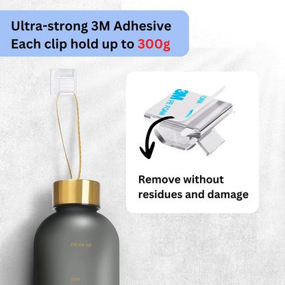 Topavatop 45 PCS Outdoor Light Clips (Large, Clear), Christmas Light Clips for String Lights, Strong Self-Adhesive Cable Clips for Cable Management Under Desk Organizer, Wire Holders Hook for Wall 🍁 All In One Marketplace Canada