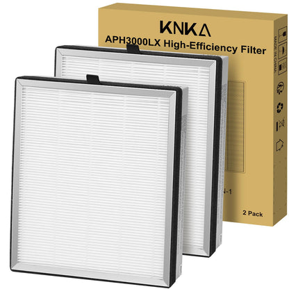 KNKA Genuine APH3000 Air Purifier Replacement Filter, 2 Pack (APH3000LX)