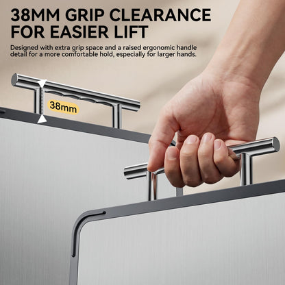 Mothers Day Gifts, Titanium Cutting Board for Kitchen, Double Sided Reversible Chopping Board, Titanium & Bamboo Wood Cutting Board for Meat, Vegetables and Fruit, Easy to Clean (16×11) - Available at All In One Marketplace Canada