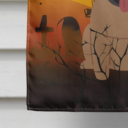 Drapeau de maison en toile marron Caroline's Treasures BB4271CHF avec carlin pour Halloween, grand, multicolore