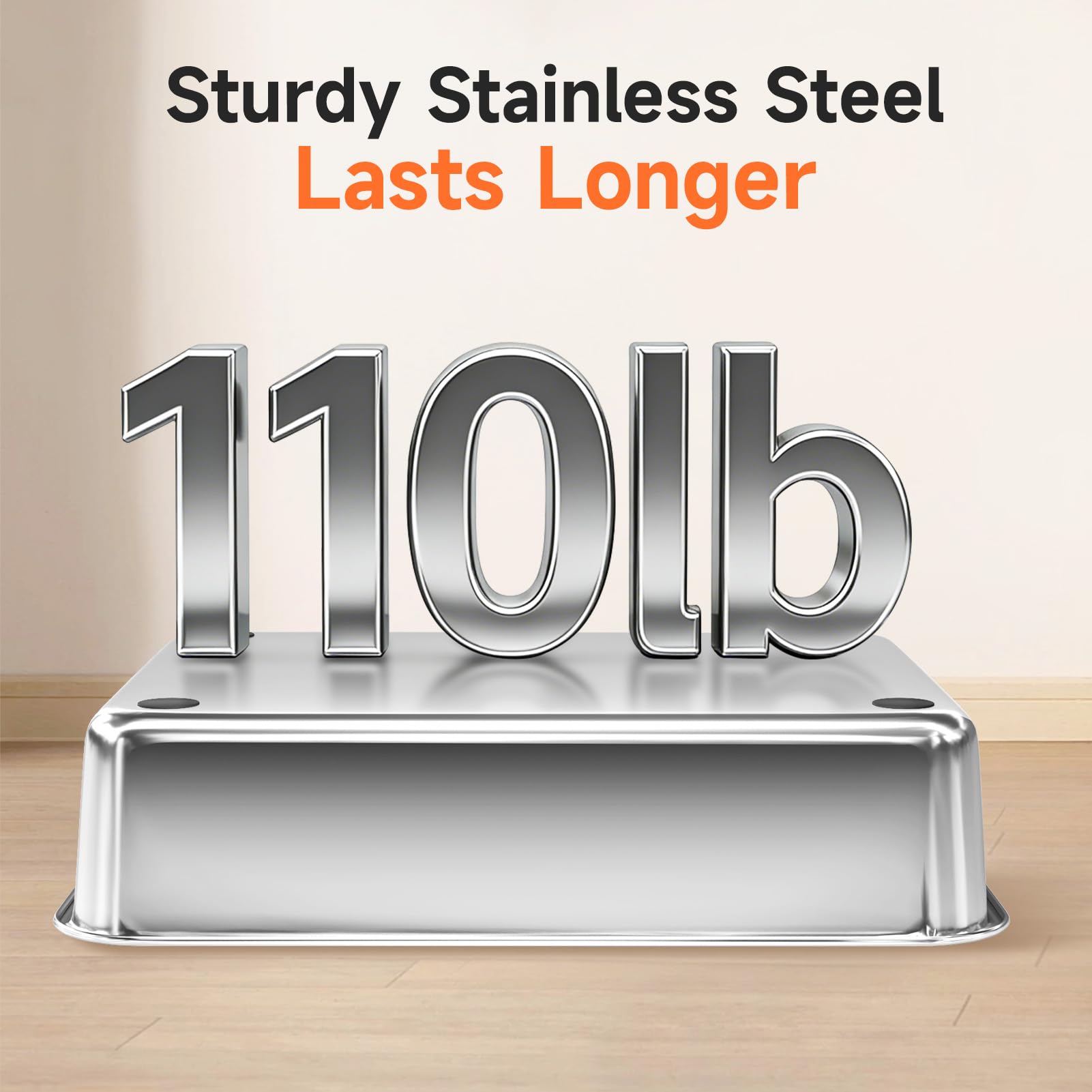 Stainless Steel Cat Litter Box, Odor Free Metal Litter Box with High Sides Lid, Open Top Low Entry Litter Pan Include Scoop Easy Cleaning Anti-Scratch Kitty Cat Box Anti-Urine Leakage, Non-Sticky - Available at All In One Marketplace Canada