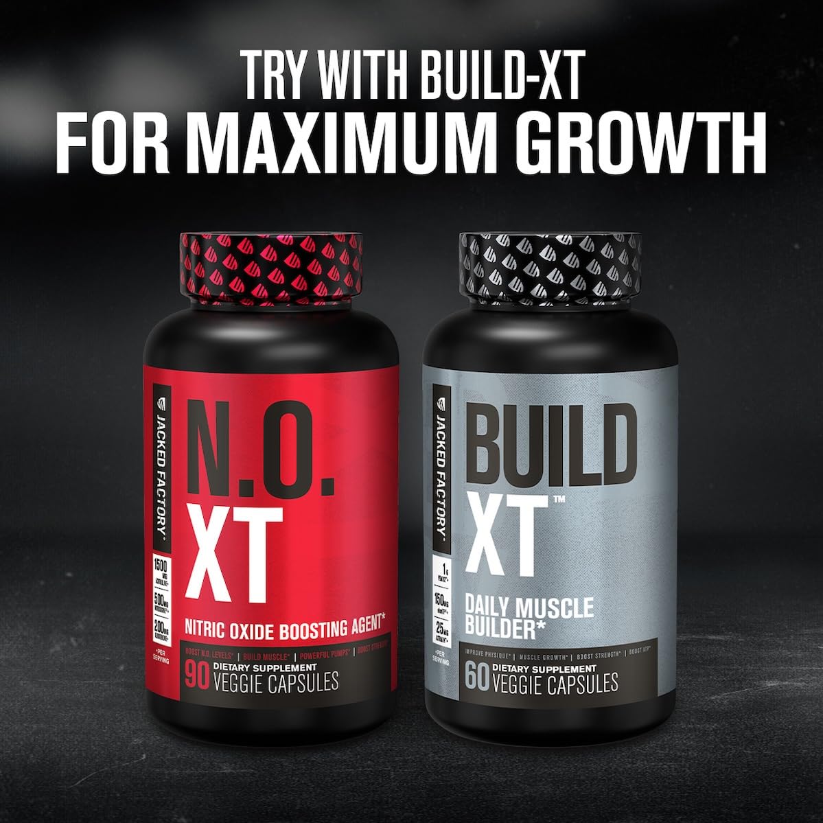 Nitric Oxide Supplement N.O. XT with Nitrosigine L Arginine & L Citrulline for Muscle Growth, Pumps, Vascularity, & Energy - 90 Count - Available at All In One Marketplace Canada
