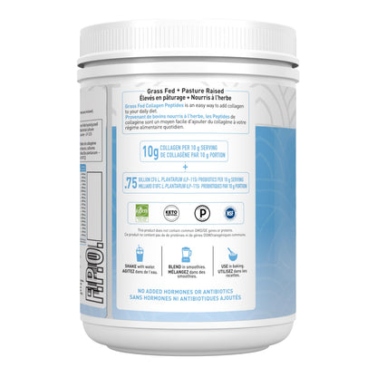 Garden of Life Grass Fed Collagen Peptides Powder, Unflavoured 560 g, 56 Servings, 10 g Collagen per Serving, Non-GMO Verified, Gluten Free, Paleo & Keto Friendly.