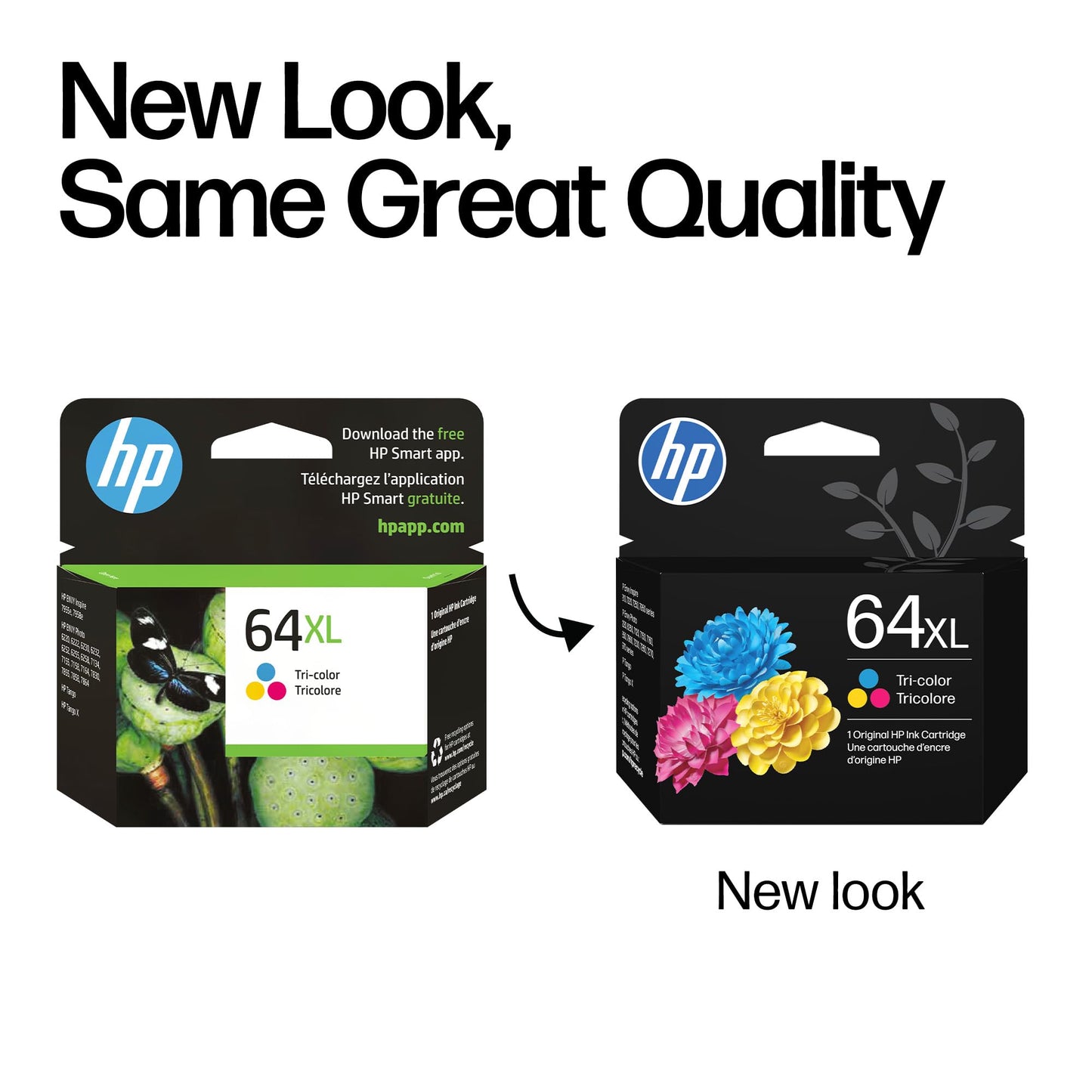 Original HP 64XL Tri-Color High-Yield Ink Cartridge | Works with HP Envy Photo 6200, 7100, 7800 Series | Eligible for Instant Ink | N9J91AN 🍁 All In One Marketplace Canada