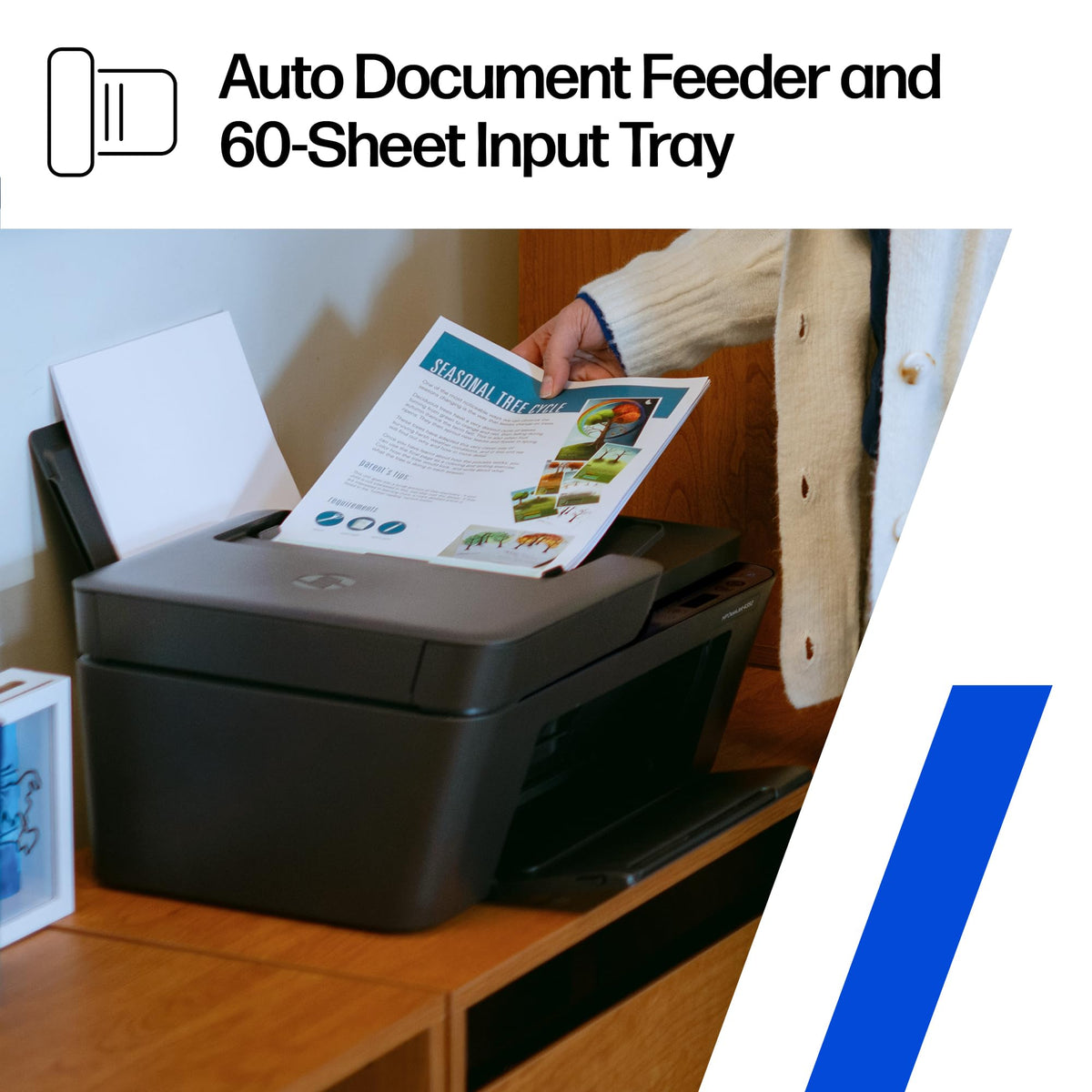 HP Desket 4352 Wireless All-in-One Color Inkjet Printer, Scanner, Copier, Best-for-Home, 3 Month Instant Ink Trial Included- AI Enabled (A24HTA)