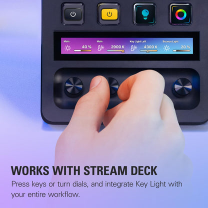 Elgato Key Light, Professional 2800 Lumens Studio with Desk Clamp for Streaming, Recording and Video Conferencing, Temperature and Brightness App-Adjustable on Mac, PC, iOS, Android, Wi-Fi 🍁 All In One Marketplace Canada