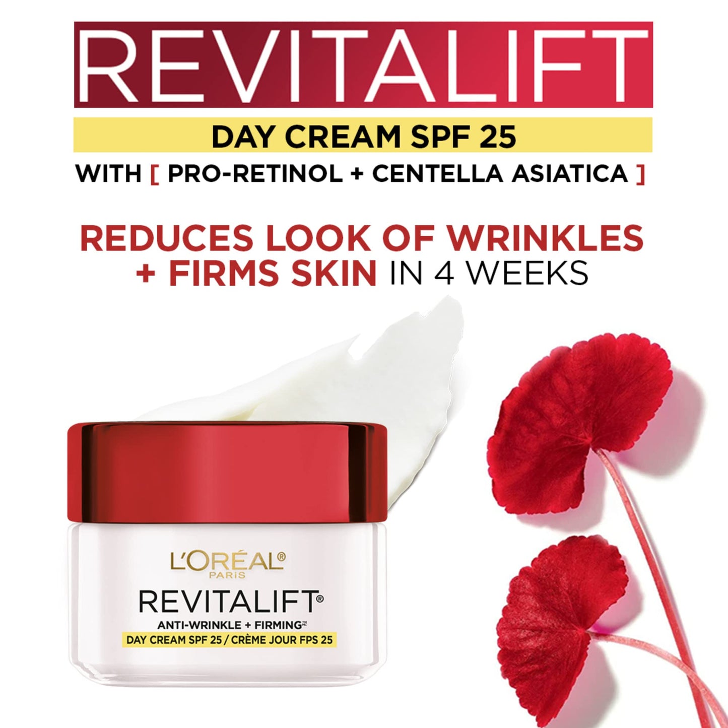 L'Oréal Paris SPF Moisturizer for Face with Pro-Retinol & Centella, Face Moisturizer Fights the Look of Wrinkles, Moisturizer to Firm Skin & Target the Signs of Aging, Revitalift, 50ml - Available at All In One Marketplace Canada