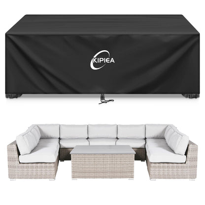 Kipiea Patio Furniture Set Covers Waterproof Winter, Rectangular Outdoor Furniture Table and Chair Covers, Heavy Duty 420D Outdoor Sofa Couch Covers (95" L x 72" W x 40" H) 🍁 All In One Marketplace Canada