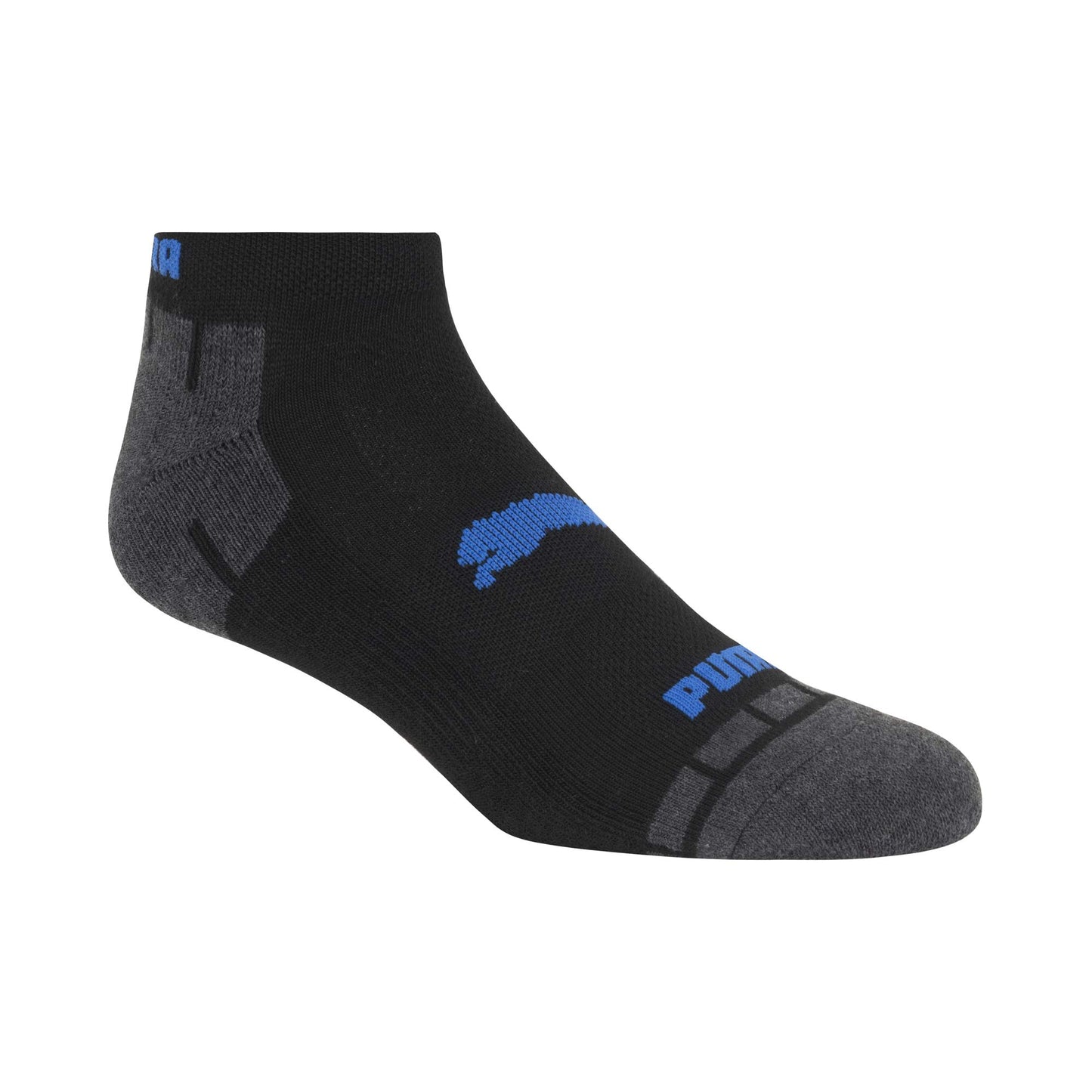PUMA Men's 8 Pack Low Cut Running Socks, Black, 10 1 US