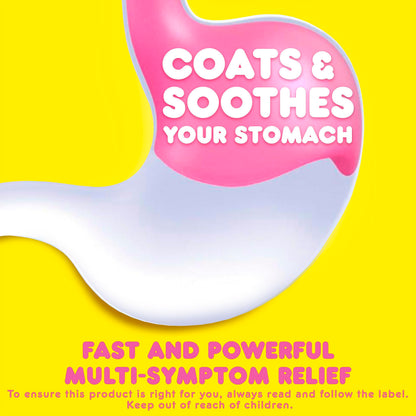 Pepto Bismol Liquid, Upset Stomach Relief, Diarrhea Relief, Heartburn, Nausea, Indigestion, Upset Stomach, Original Flavor, Pack of 2, 480mL each - Available at All In One Marketplace Canada